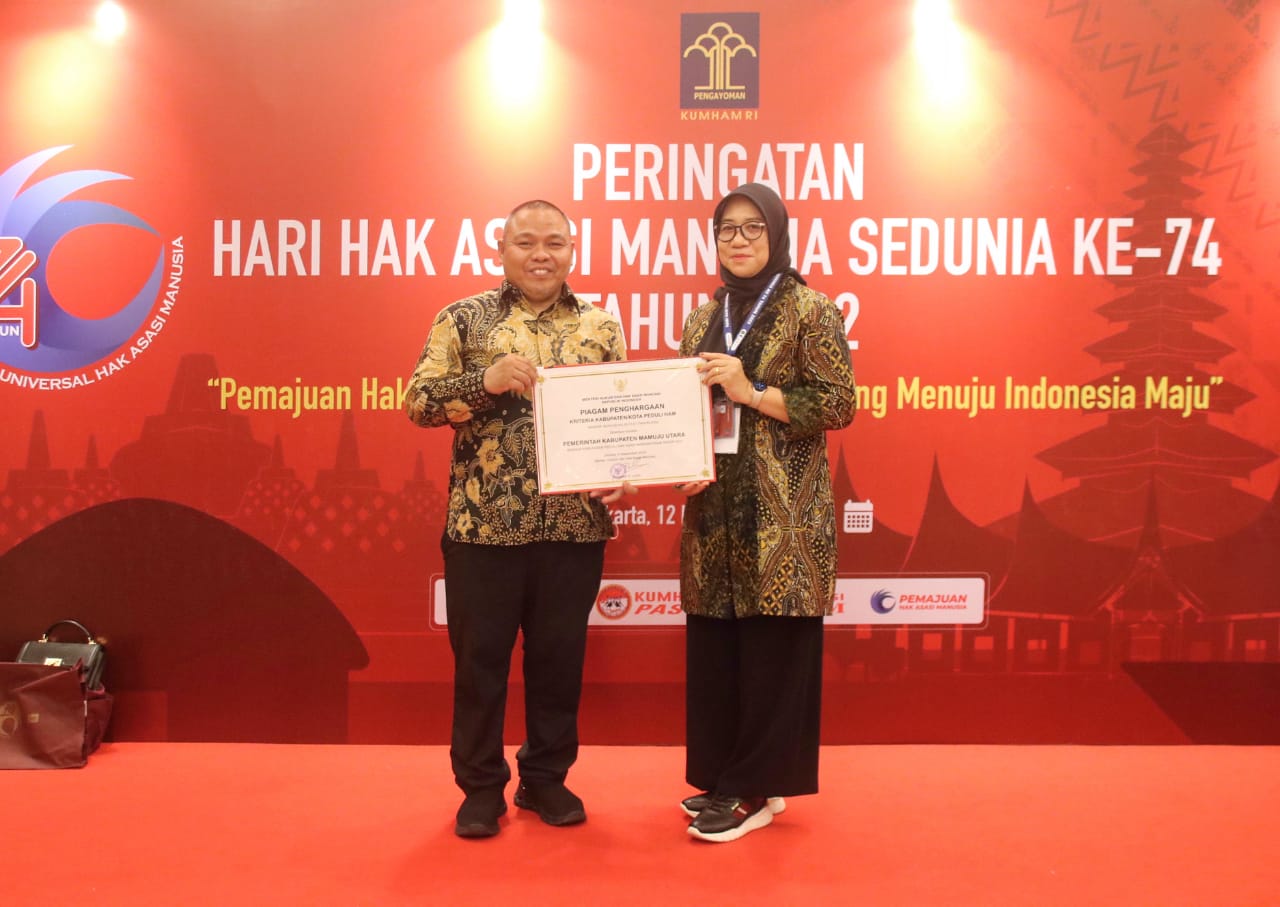 Pasangkayu Dapat Penghargaan Kabupaten Peduli HAM, Wabup Herny: Kami Berupaya Penuh Memenuhi Hak-hak Masyarakat di Berbagai Bidang